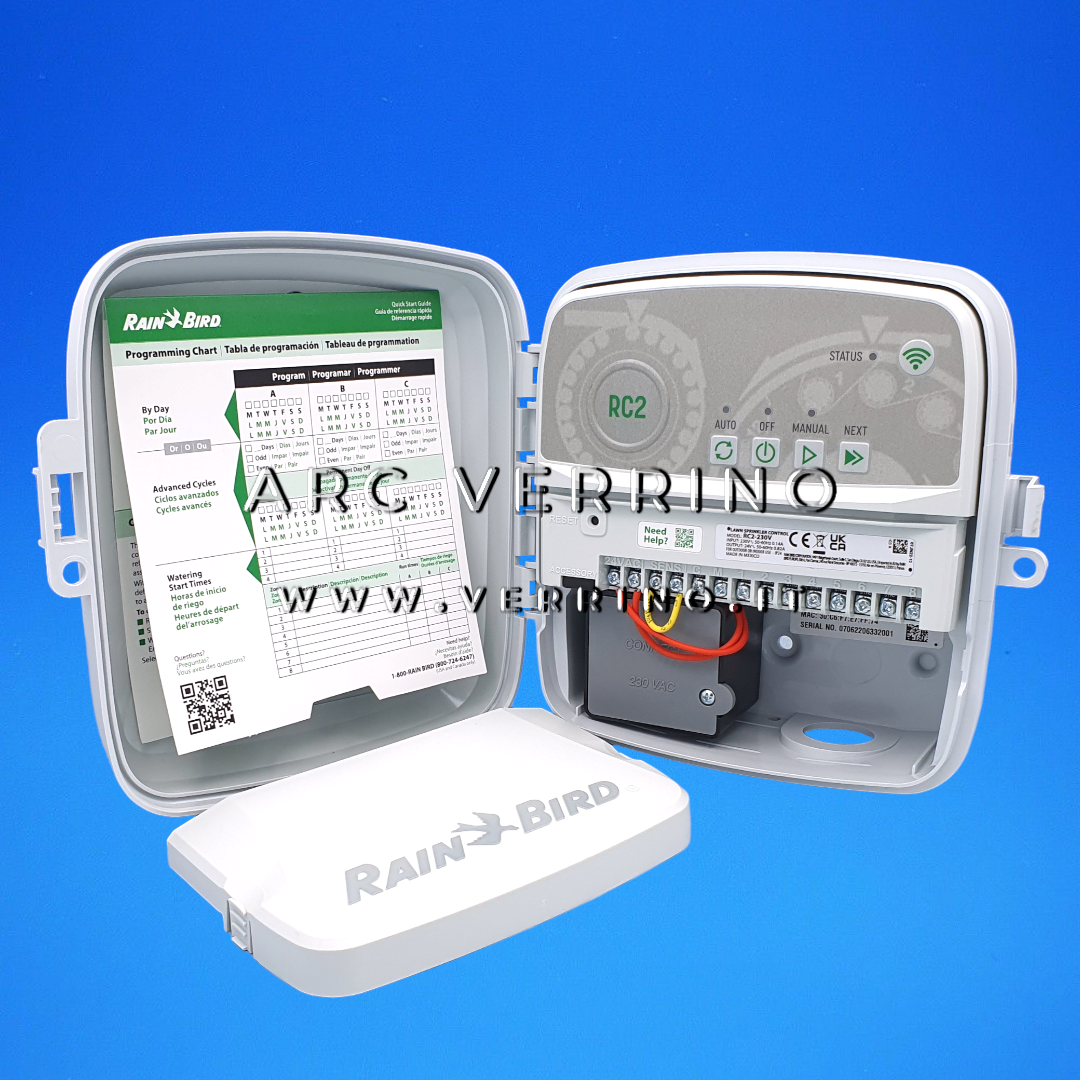 Centralina irrigazione Rain Bird RC2 Wi-Fi - 8 zone | da interno / esterno