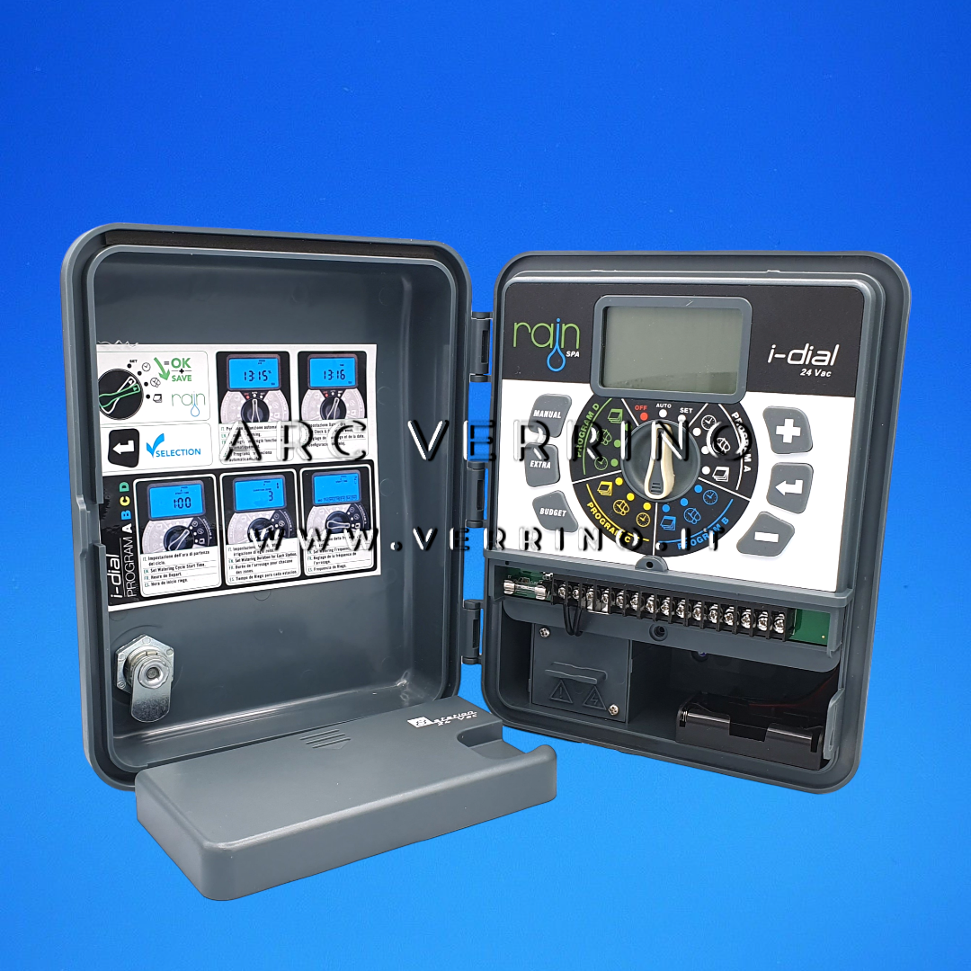 Centralina irrigazione Rain I-DIAL 24 Vac - 8 zone | da esterno