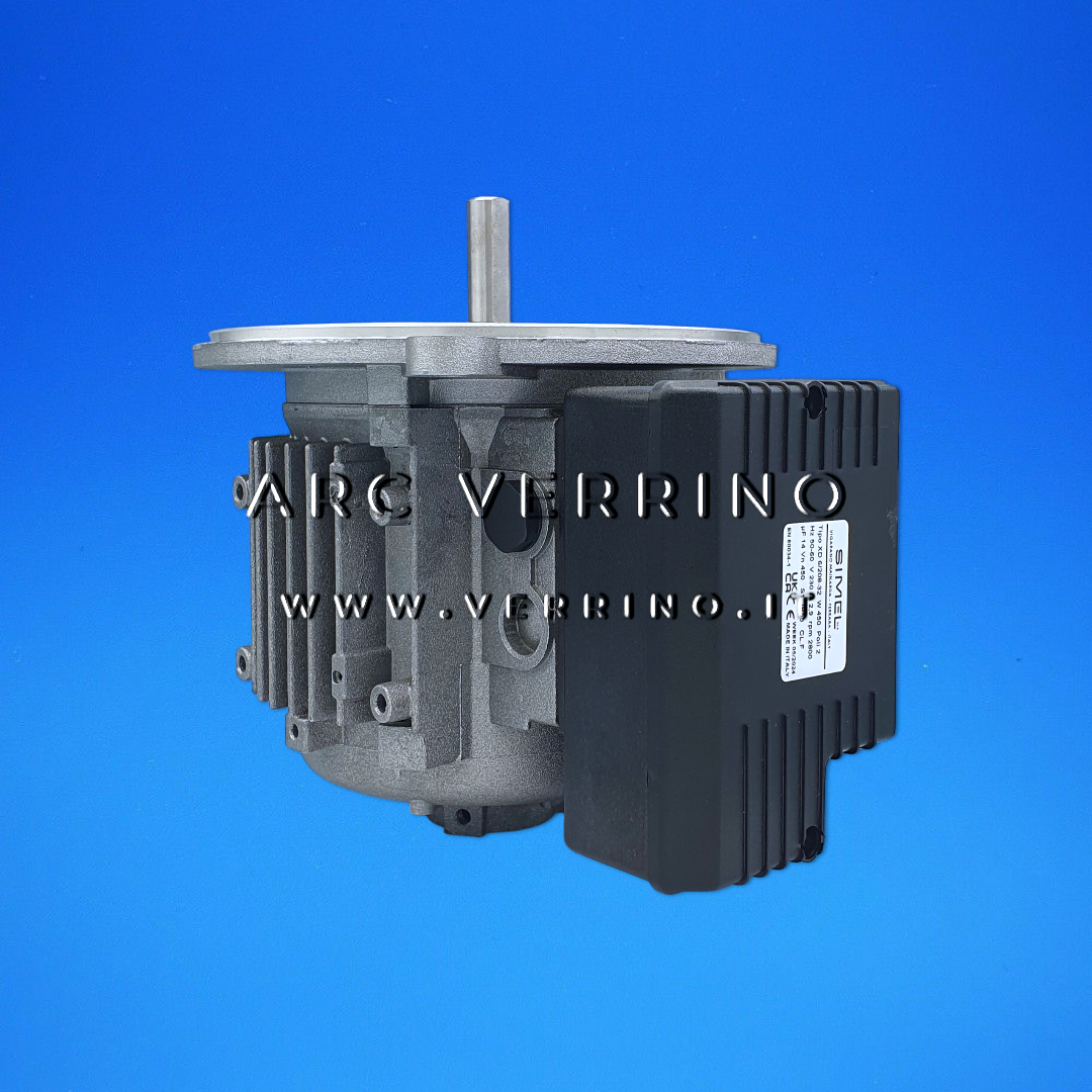 Motore Simel XD 6/208-32 con condensatore e attacco ausiliare posteriore (senza cavo) - 50/60 Hz | Simel