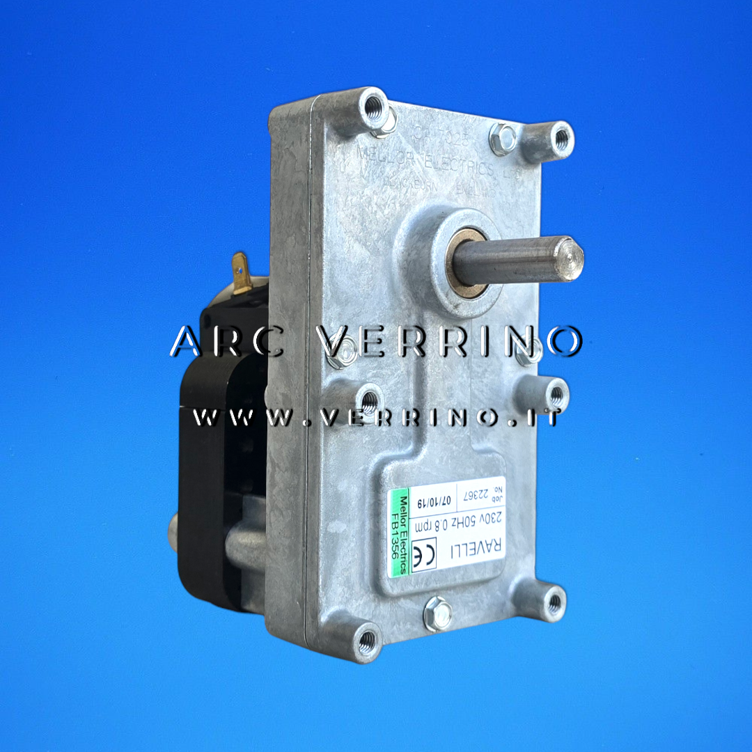 Motoriduttore Mellor FB 1356 - Ravelli 045-55-002N | 0,80 rpm - albero 9,5 mm