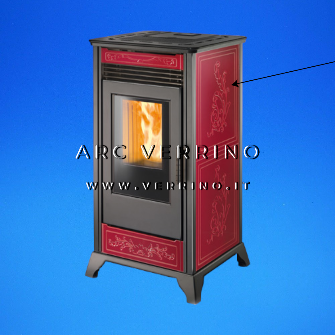 Pannello ceramica laterale per stufa a pellet | Ravelli 100-66-024N-BDX_2