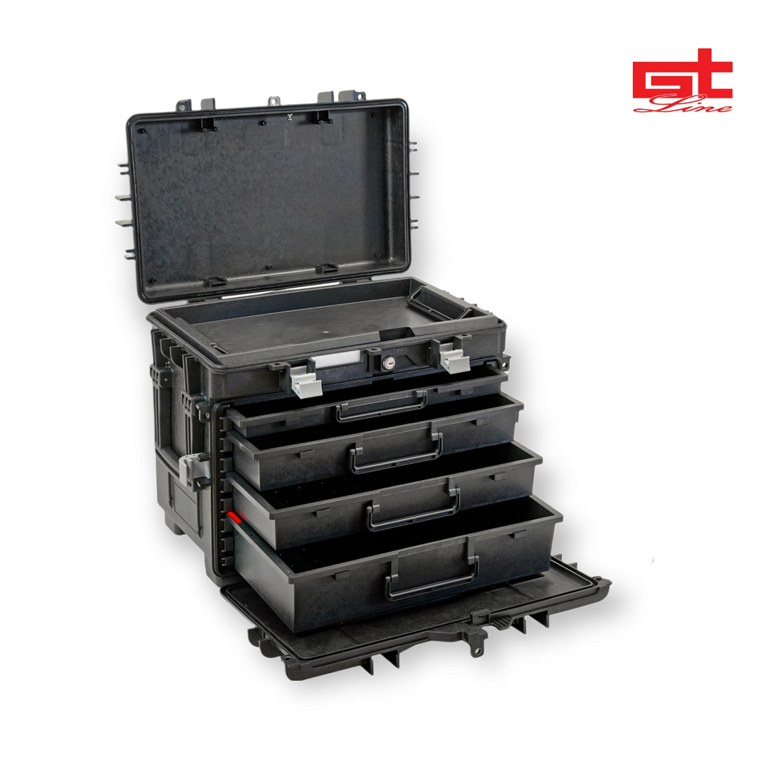 Valigia trolley porta utensili in PP - con cassetti vuoti | GT Line ALL.IN.ONE AI1.KT02