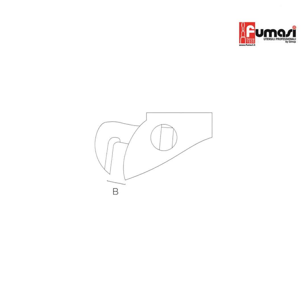 Giratubi Professionale - Pappagallo PKS CURVO - 255 mm | Fumasi 506002PKC