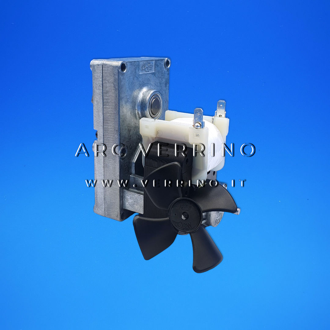 Motoriduttore SPG con ventolina - 1,8 rpm / 2 rpm - albero 9,5 mm | SPG ISG-3230D020