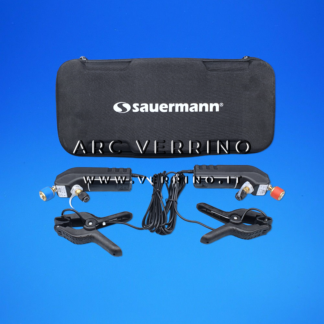 Manifold digitale SI-RM3 con sonde pressione/temperatura smart wireless a 2 vie - per sistema di refrigerazione | Sauermann SIRM3