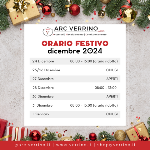 ORARIO NATALE 2024 - ARC VERRINO SRL