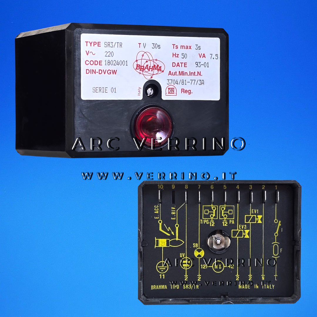Apparecchiatura di sicurezza Brahma SR3/TR - 18024001 | TV= 30s TS= 3s
