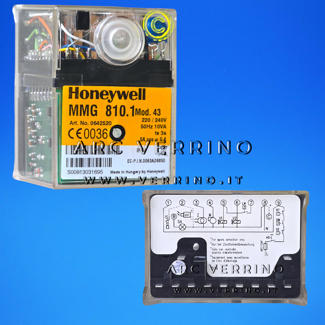 Apparecchiatura di sicurezza Honeywell MMG 810.1 - mod. 43 | TS= 3s