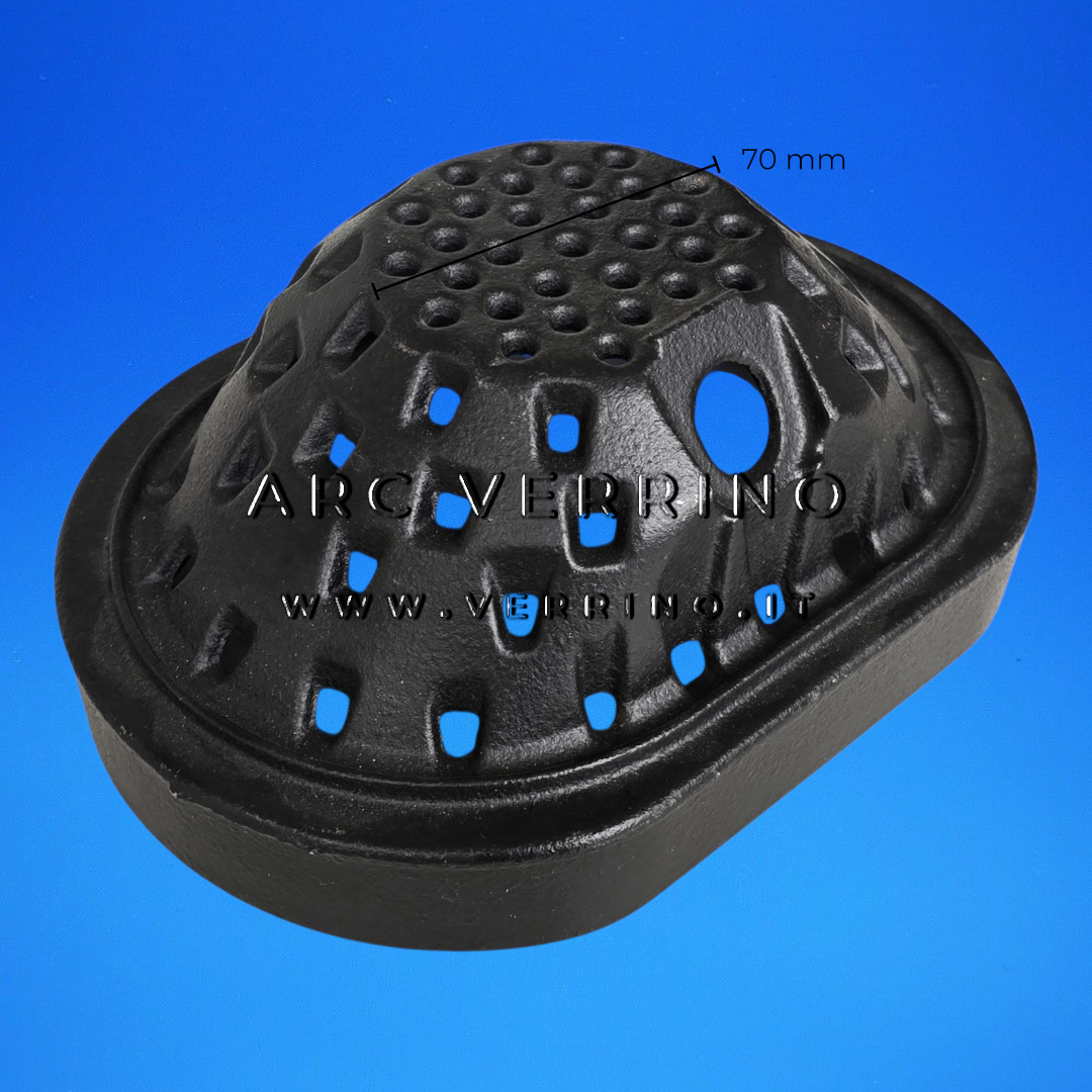 Braciere in ghisa Ravelli 311-000-11071 | ovale - per stufa a pellet_2