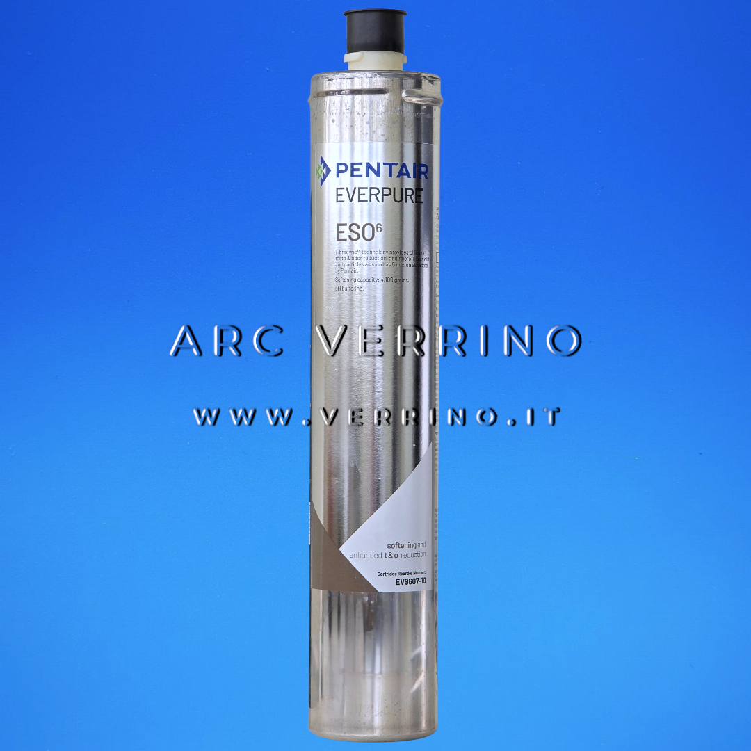 Cartuccia filtrante EVERPURE ESO6 - Pentair EV9607-10 - Anticalcare a resine e carbone attivo | per macchine caffè e vending - ARC VERRINO