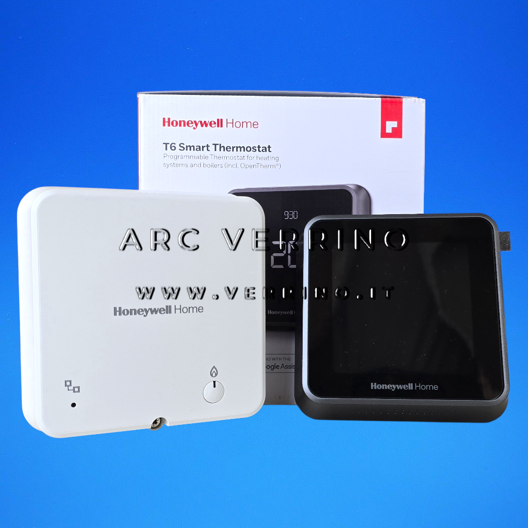 Cronotermostato intelligente Honeywell Home LYRIC T6 con ricevitore | Y6H810WF1005 - versione Wi-Fi
