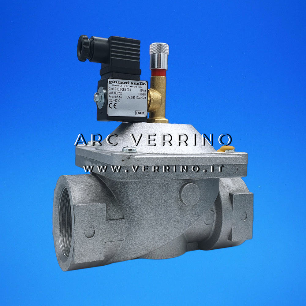  Elettrovalvola gas Giuliani Anello MSV200 - 2 F | 010.0085.001 - a riarmo manuale_1