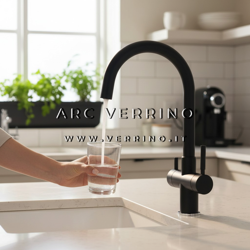 
                  
                    Esempio Rubinetto miscelatore nero opao 5 Vie su lavello cucina moderna - 5318NE | Ricambio originale per sistemi di trattamento acqua potabile - ARC VERRINO ROMA E ARC VERRINO GROTTAFERRATA
                  
                