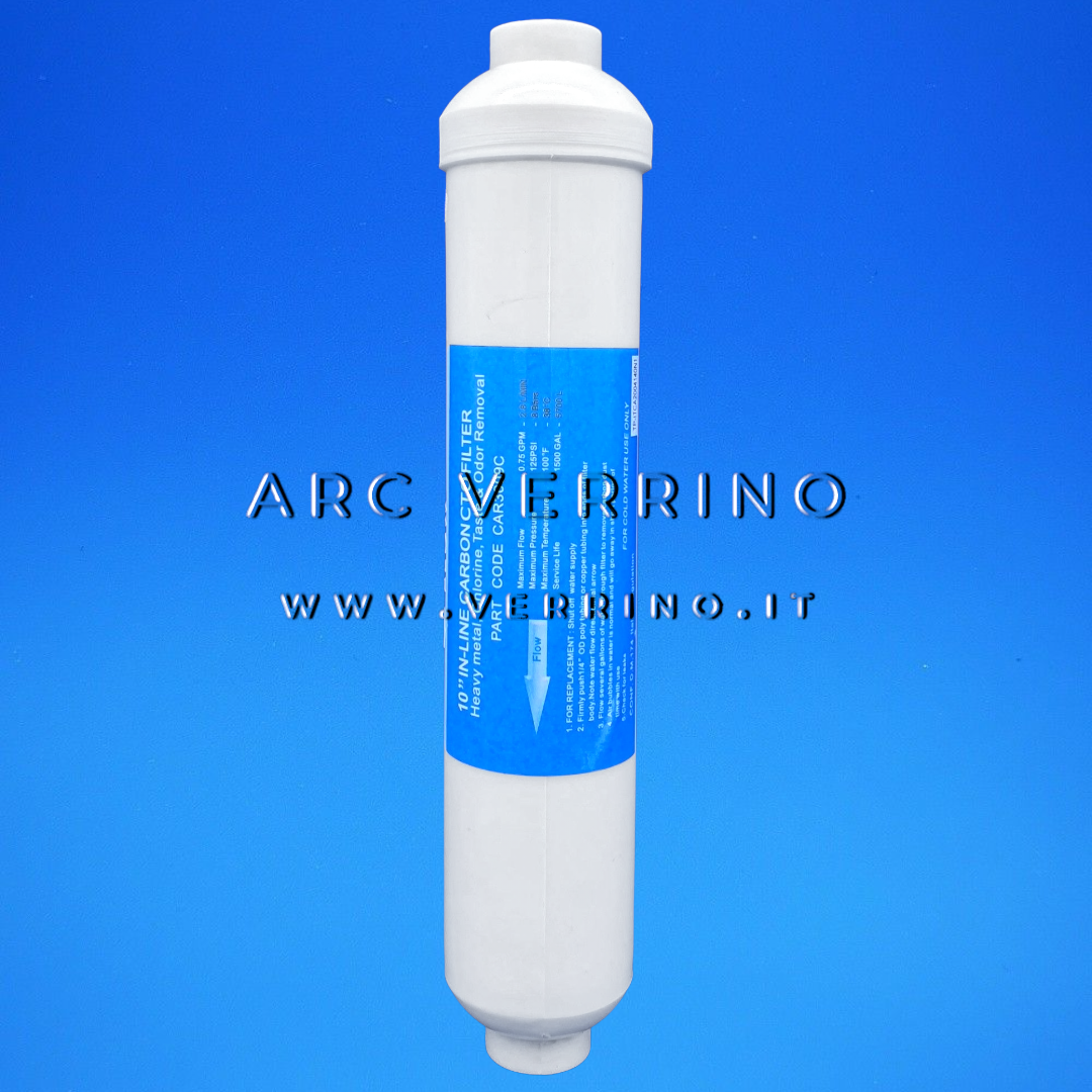 Filtro in linea per acqua potabile - CAR3009C | GAC - 1/4'' F - ARC VERRINO