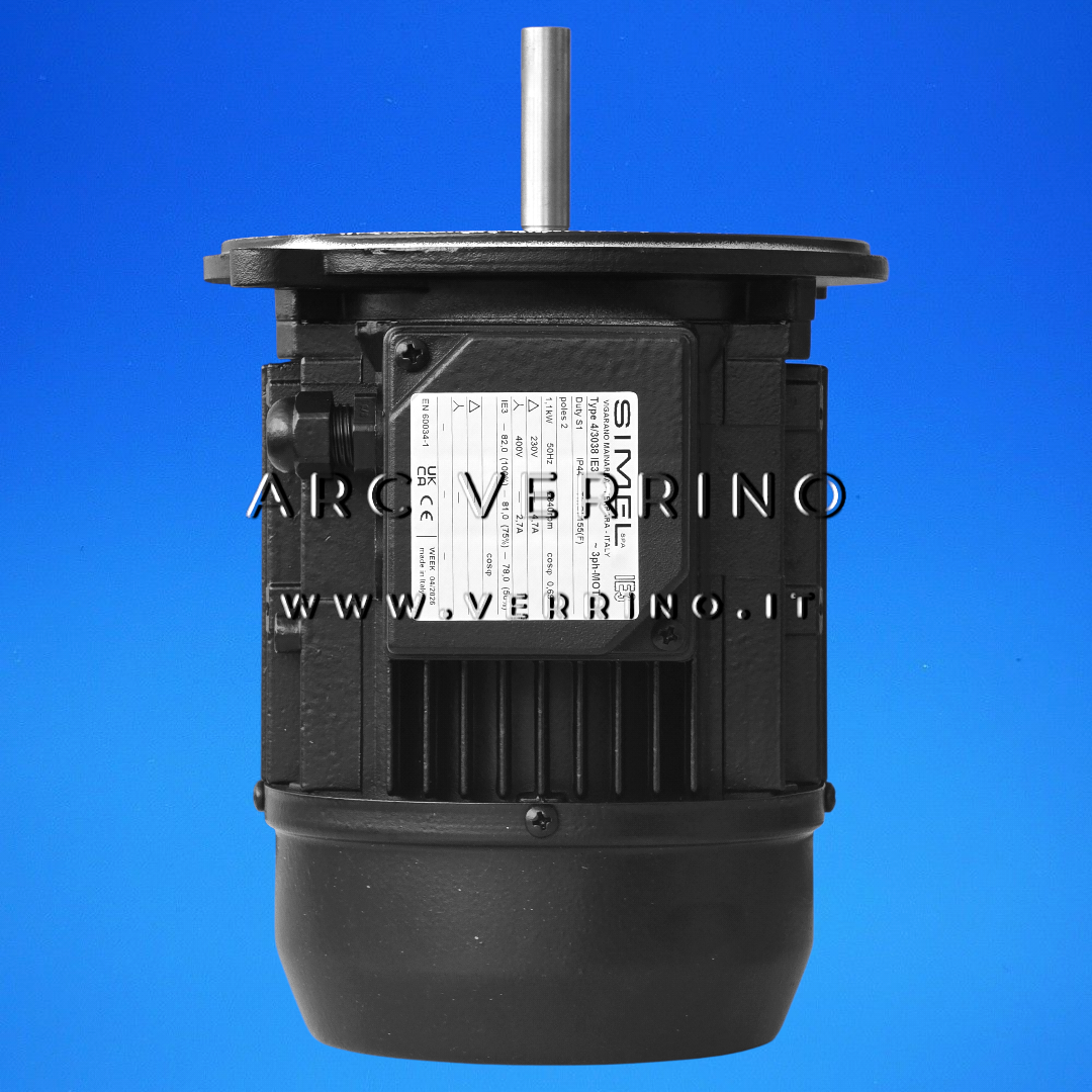 Motore Simel 4/3038 IE3 Trifase - 50 Hz | Ricambio originale Simel per bruciatori gas e gasolio - ARC VERRINO ITALIA E ROMA