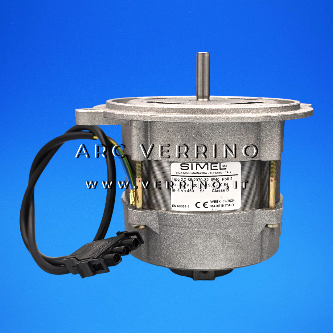 
                  
                    Motore Simel XD 65/2070-32 con condensatore e attacco ausiliare posteriore (con cavo mobile) - 60 Hz | Simel
                  
                