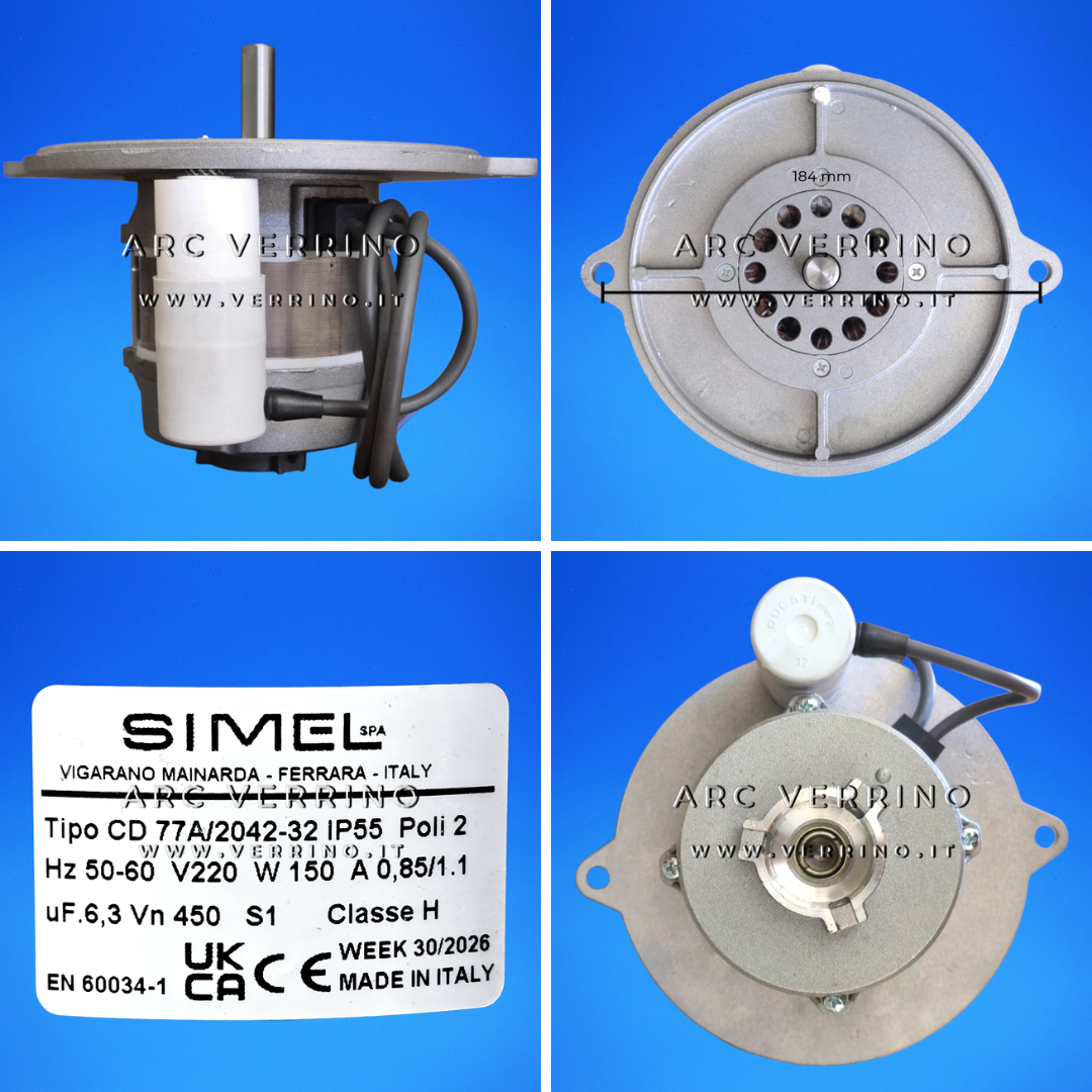 Ricambio originale Motore Simel CD 77A/2042-32 - 50/60 Hz | ARC VERRINO per Simel 1410218211289 - Roma e Italia