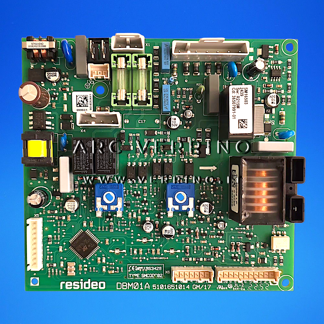 Ricambio originale Scheda di accensione Ferroli 39819530 | Resideo SM16503 - DBM01A centralina elettronica di modulazione per caldaie - ARC VERRINO ROMA RICAMBI ORIGINALI PER CALDAIE MURALI A GAS