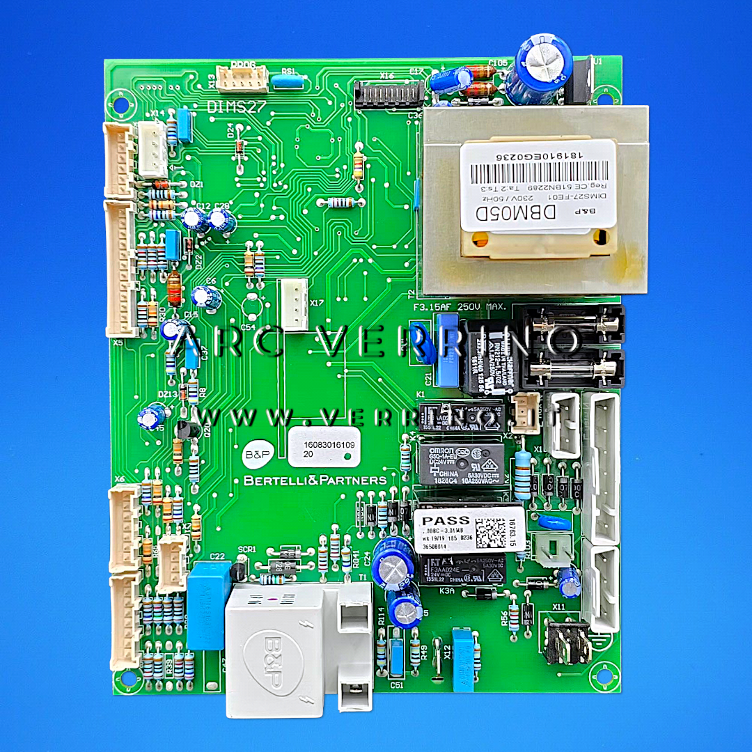 Scheda di controllo originale Ferroli 39829093 | Kit centralina elettronica  Bertelli DIMS27 FE01 - DBM05D - ARC VERRINO ROMA RICAMBI ORIGINALI PER CALDAIE MURALI A GAS