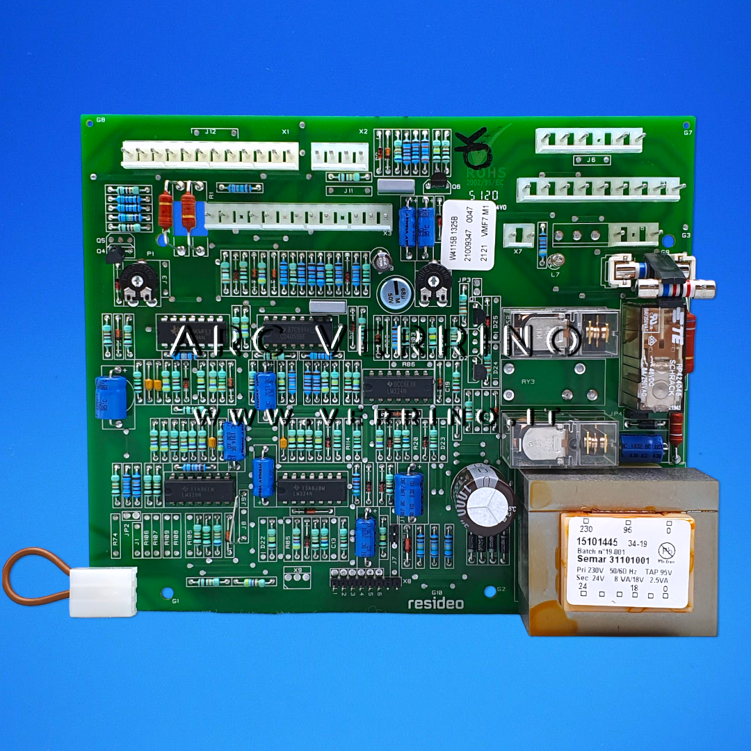Scheda di controllo ricambio originale Ferroli 39803410 | Resideo VMF7 M1 (ex VMF7) - W4115B 1325B - Centralina elettronica di controllo, accensione e modulazione ARC VERRINO SRL ROMA RICAMBI ORIGINALI PER CALDAIE A GAS
