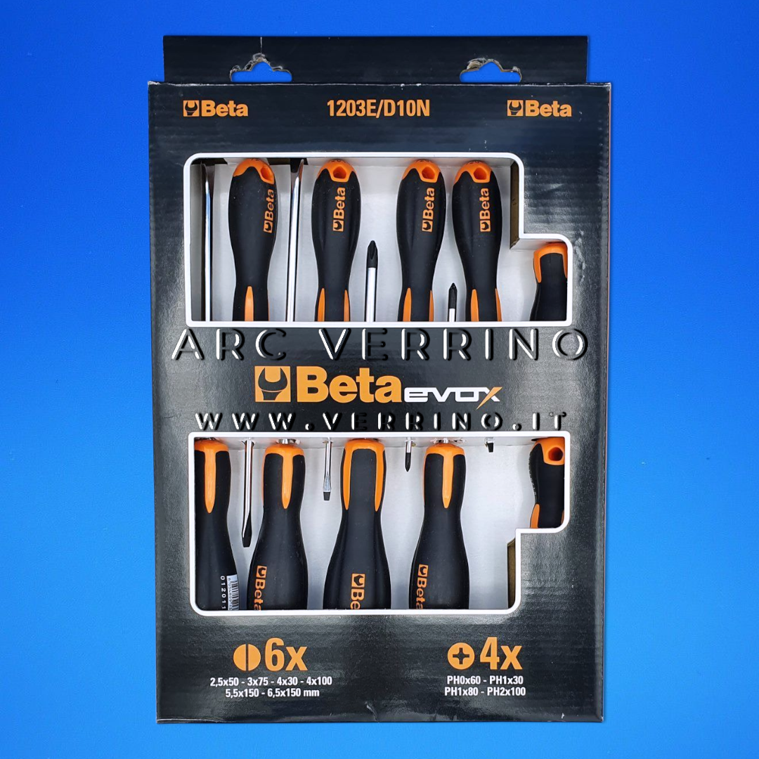 Serie giraviti Beta Evox 1203E/D10N | 10 Pezzi Croce/Taglio