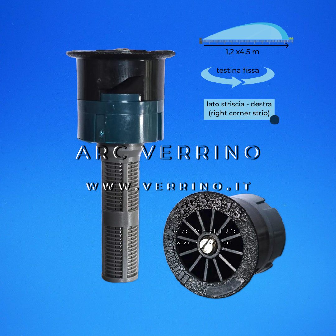 Ugello irrigazione Hunter RCS-515 | Arco fisso - Striscia laterale destra