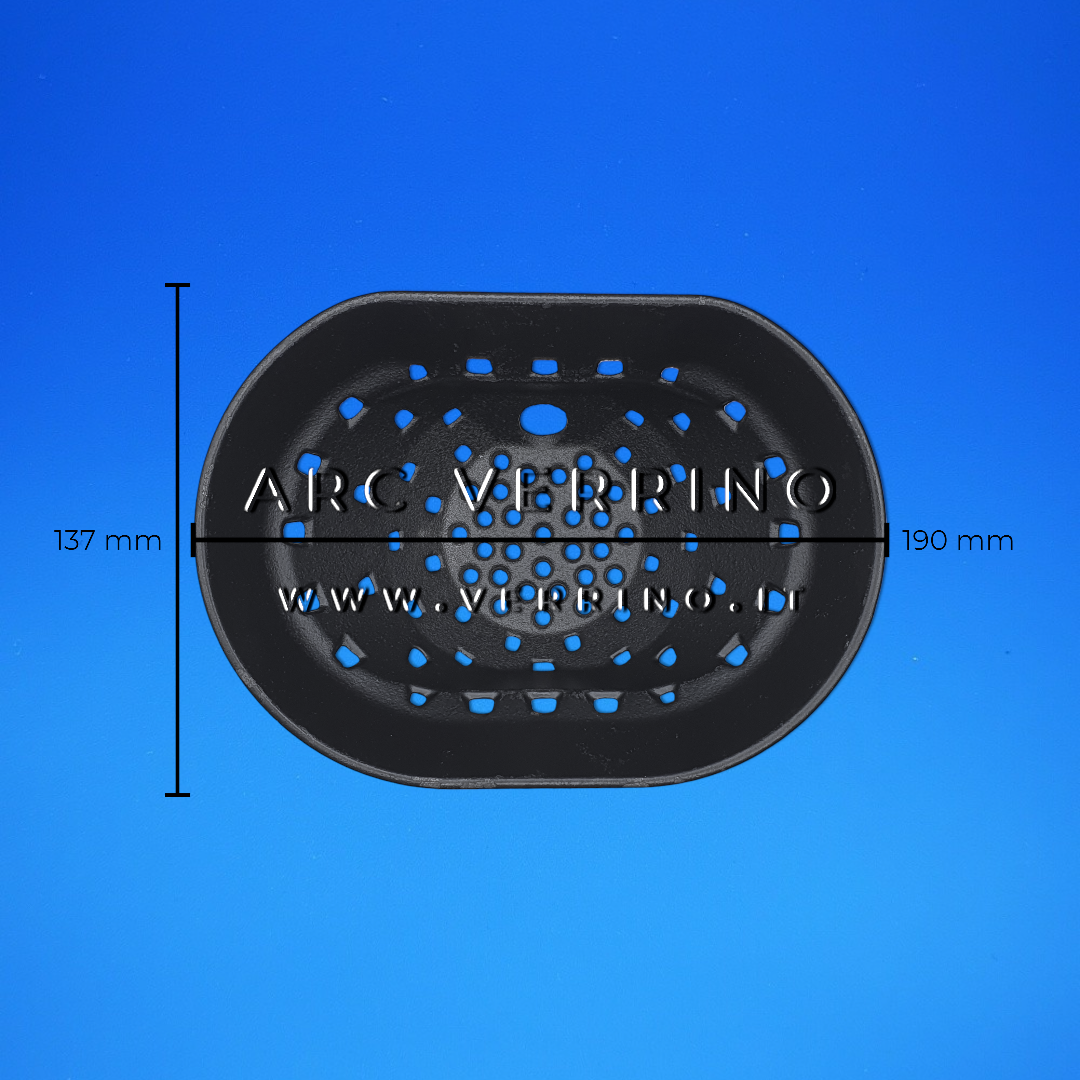 Braciere in ghisa Ravelli 311-000-11071 | ovale - per stufa a pellet_2