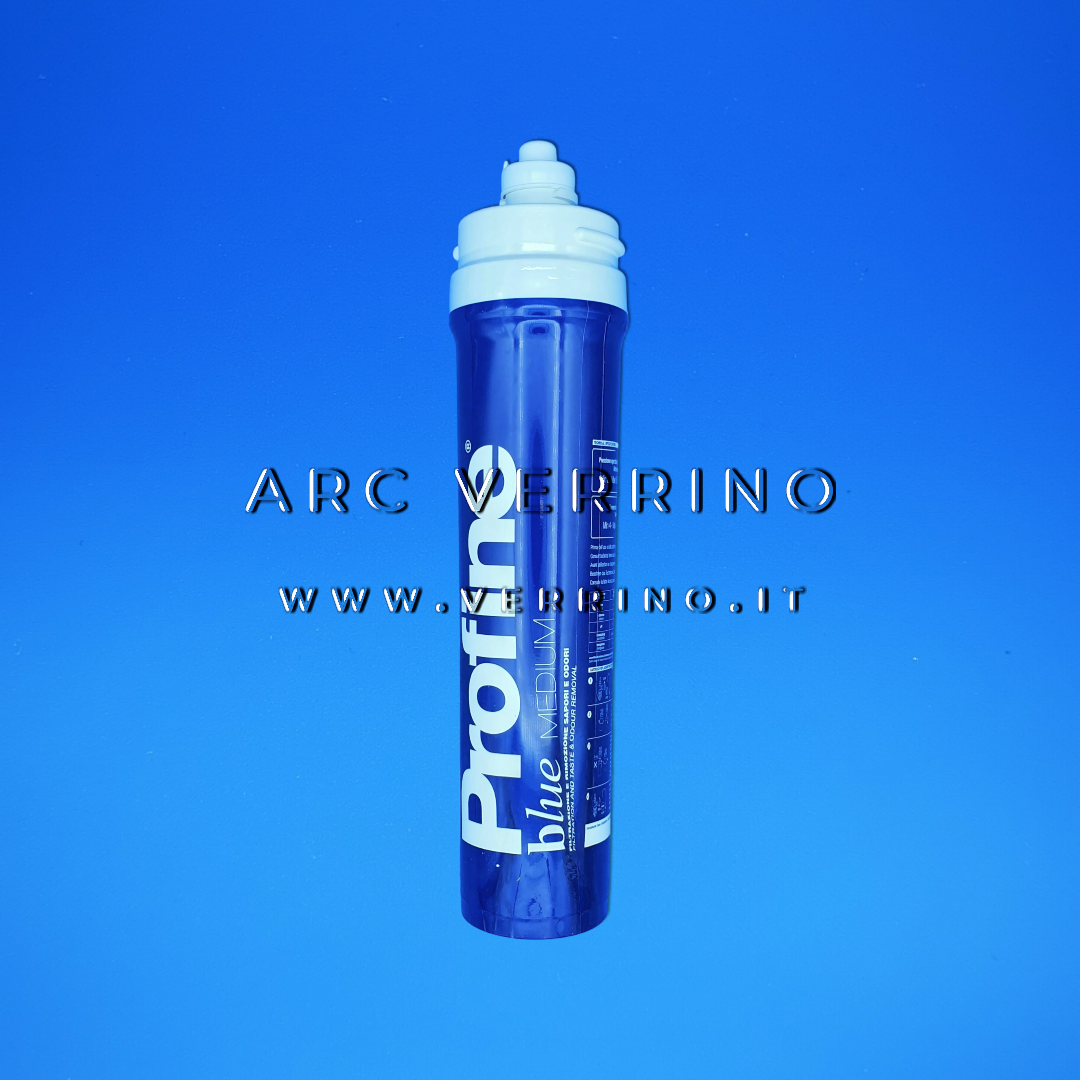 Cartuccia filtrante Profine BLUE MEDIUM - Declorazione e Chiarificazione | Elimina odori e sapori indesiderati - riduce il cloro e la torbidità dell'acqua - elimina muffa/alghe e ruggine