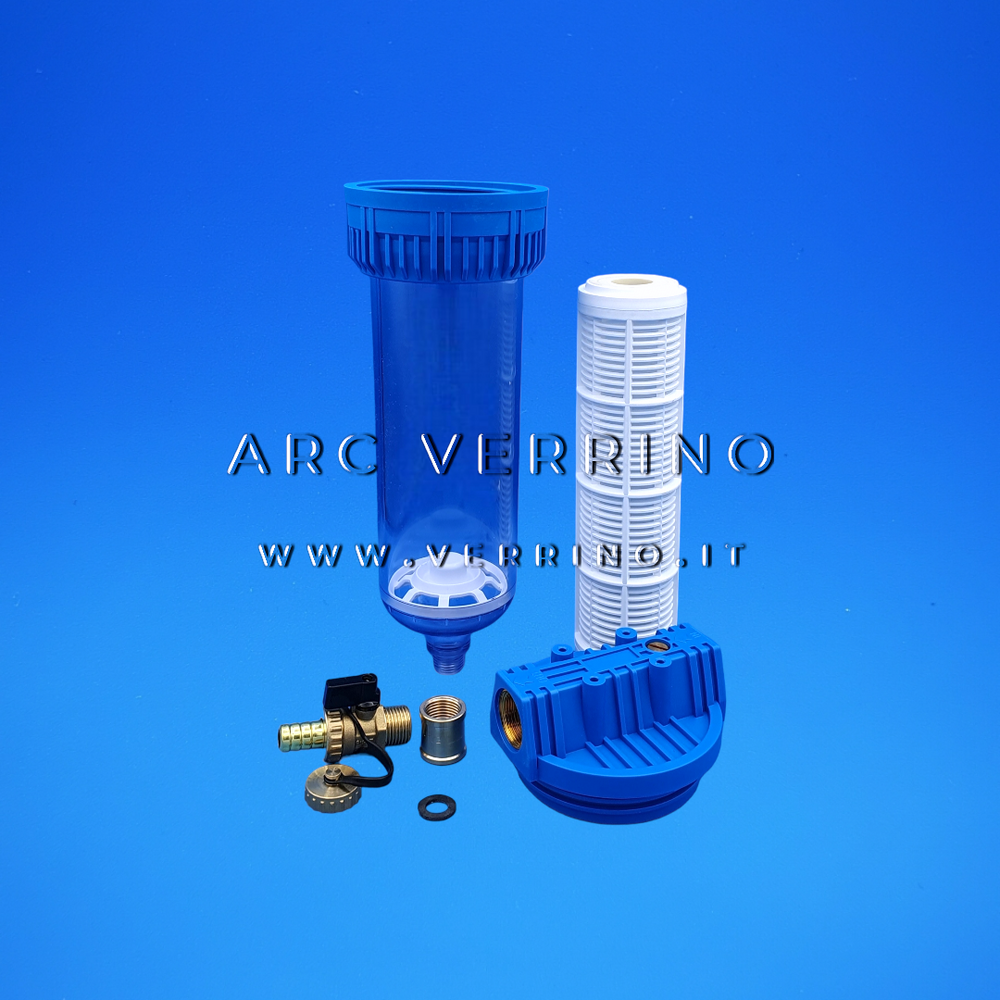 Filtro autopulente 9 3/4 con cartuccia filtrante in rete di nylon lavabile - 80 Micron | AP EASY