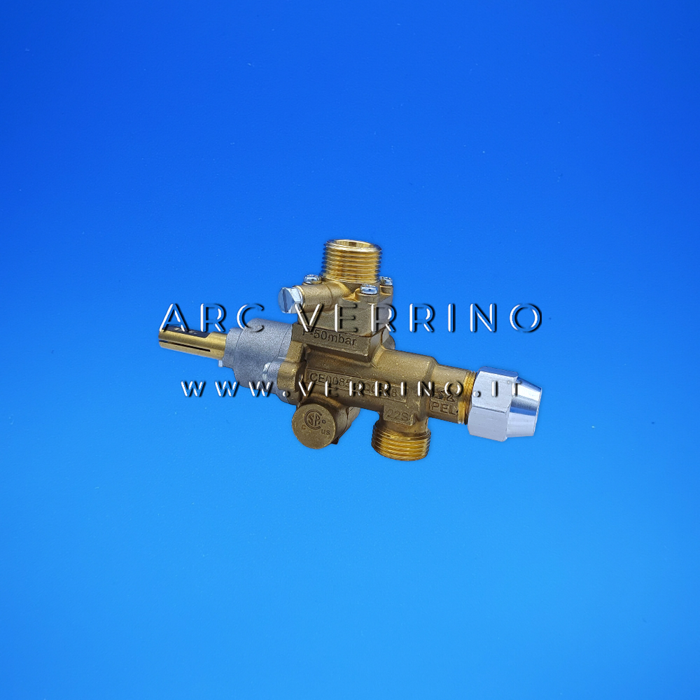Rubinetto a gas valvolato con sicurezza termoelettrica con pilota - modello 22 SV | Pel Pintossi 0918-B