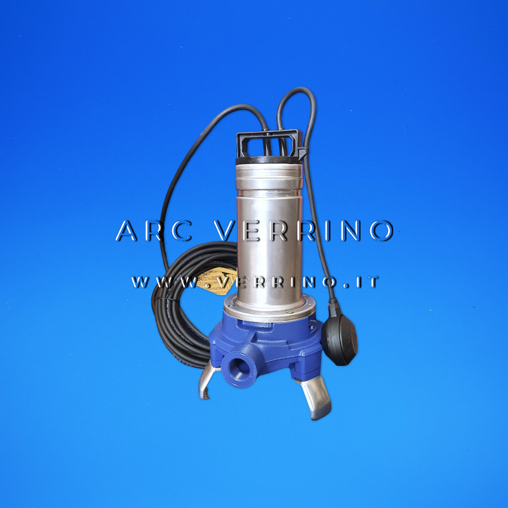 Elettropompa sommergibile trituratrice DOMO GRI 11/A con galleggiante a filo e corpo in ghisa con trituratore inox | Xylem Lowara 107678600