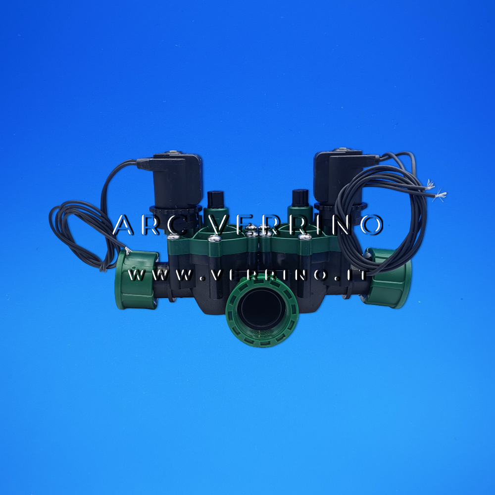 Doppia elettrovalvola per irrigazione - VPN - 24 Vac - attacco 1'' ghiera F x 1  M x 1   ghiera F | Irritec IAVDN100C14