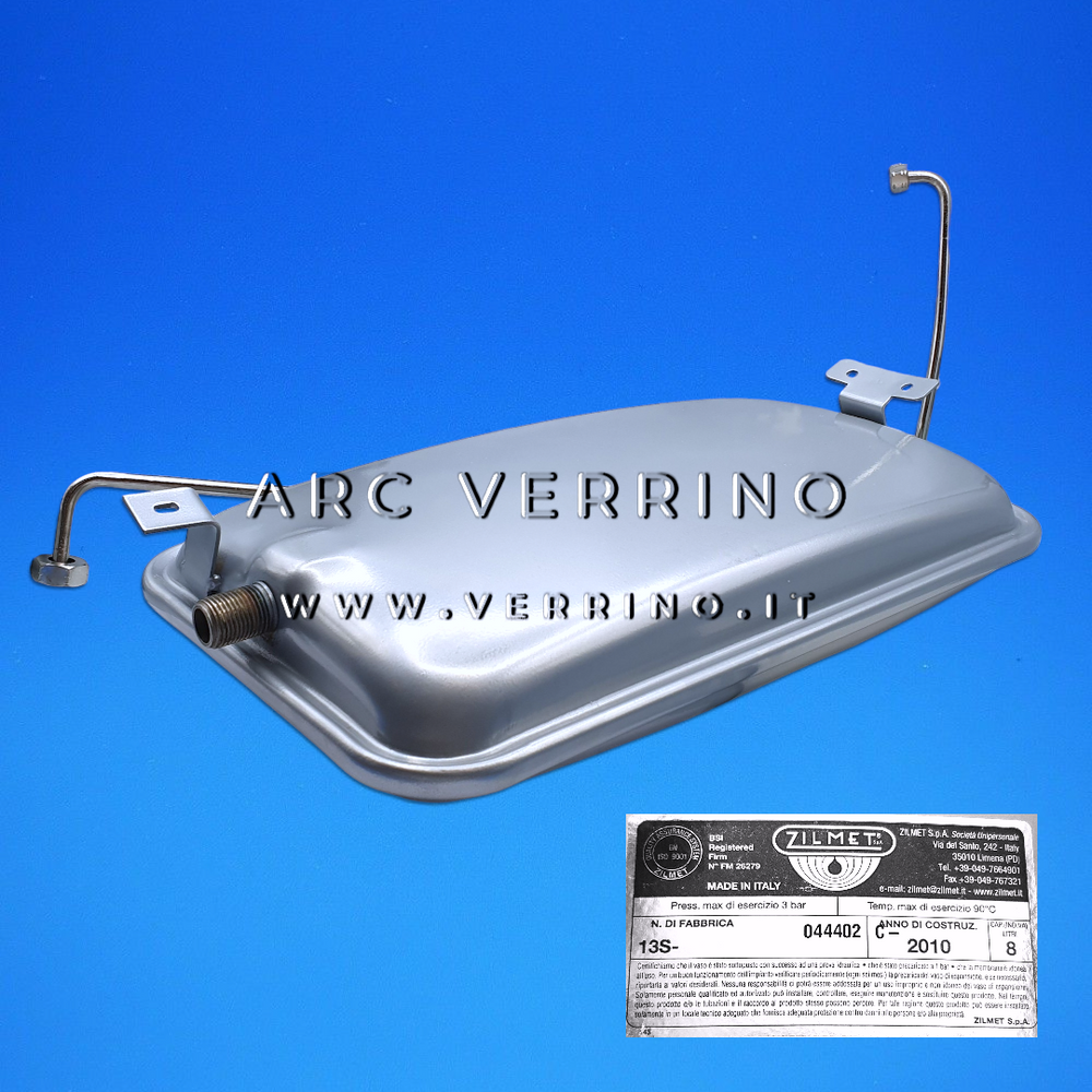 Vaso di espansione rettangolare - Zilmet 13S - 8 Litri - 1/2" M | Sylber R8624